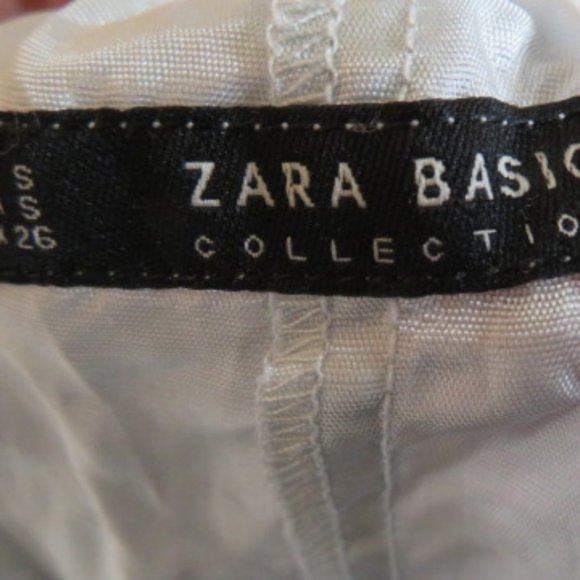 ZARA Basics Pearl Grey Tulle Skirt with Lining Small (K329) - Picture 4 of 5